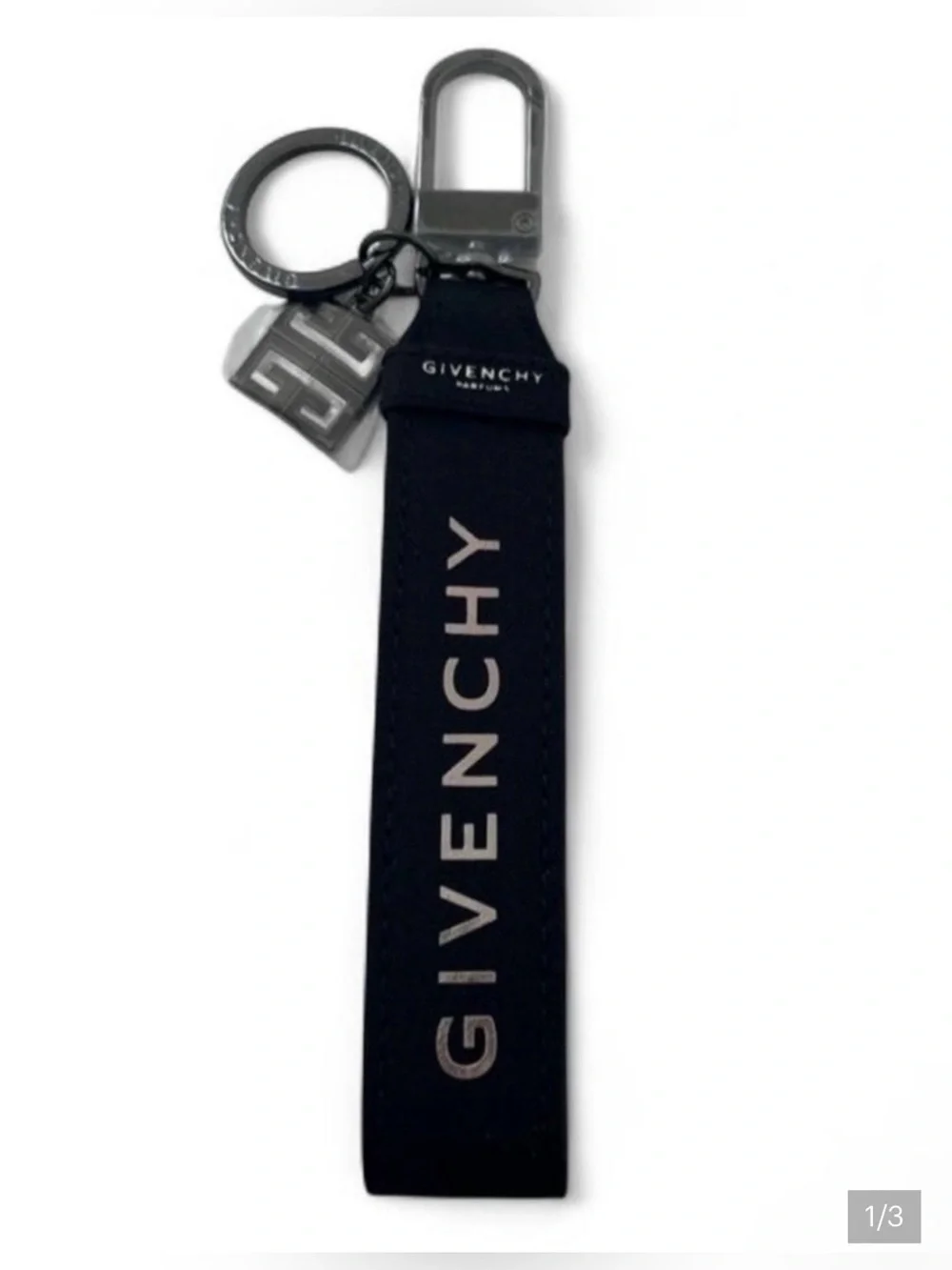 Black Logo Keychain Strap - Givenchy